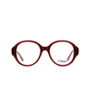 Chloé CH0123O round Eyeglasses 003 burgundy - product thumbnail 1/5