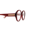Chloé CH0123O round Eyeglasses 003 burgundy - product thumbnail 3/5