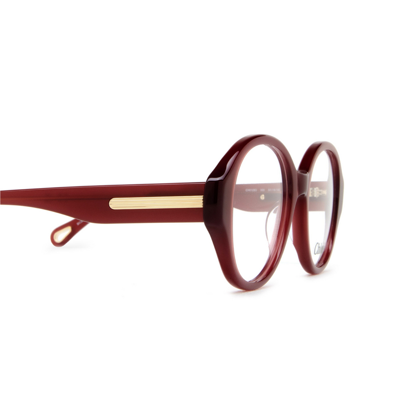 Chloé CH0123O round Eyeglasses 003 burgundy - 3/5