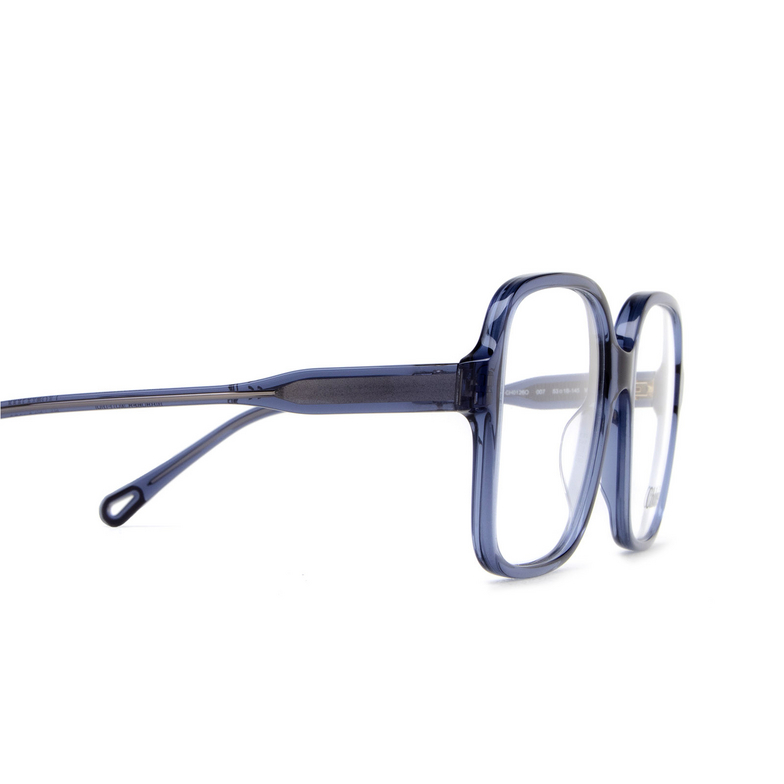 Chloé CH0126O rectangle Eyeglasses 007 blue - 3/5