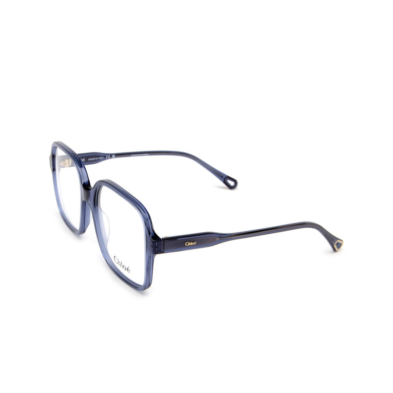 Chloé CH0126O rectangle Eyeglasses 007 blue - 4/5
