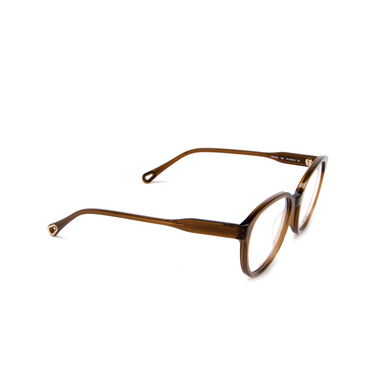 Occhiali da vista Chloé CH0127O rotondi 002 brown - tre quarti