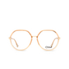 Chloé CH0131O round Eyeglasses 001 orange - product thumbnail 1/5