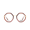Chloé CH0132O irregular Eyeglasses 002 red - product thumbnail 1/5