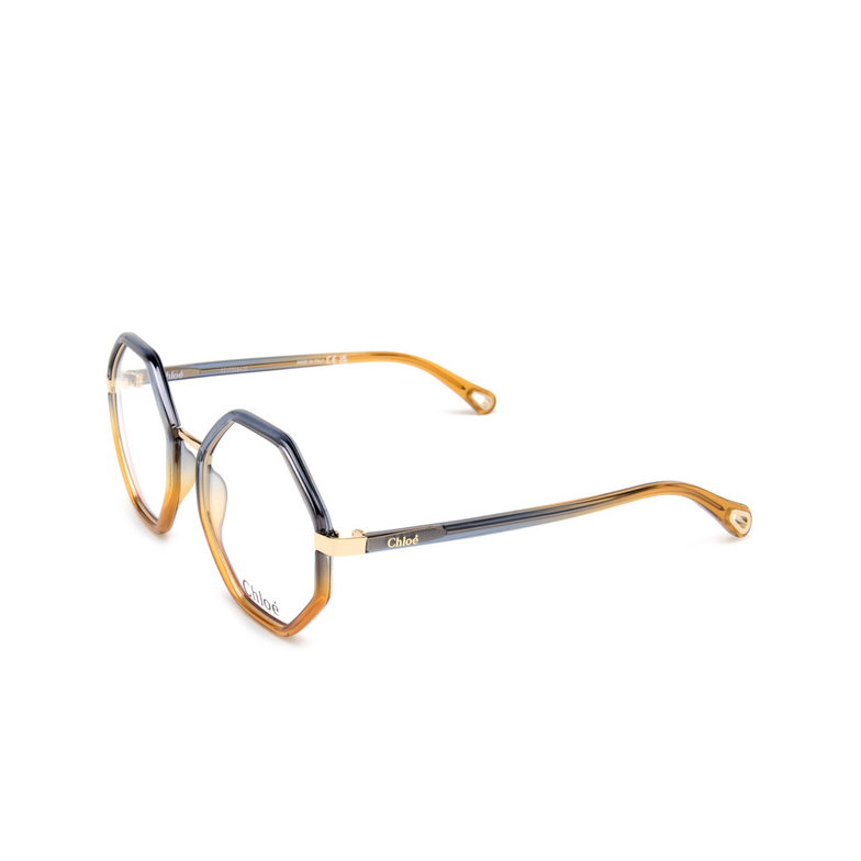 Chloé CH0132O irregular Eyeglasses 007 blue - 4/5