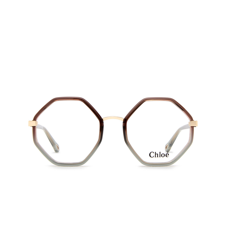 Chloé CH0132O irregular Eyeglasses 008 brown - 1/5