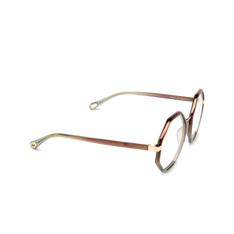 Chloé CH0132O irregular Eyeglasses 008 brown - 2/5