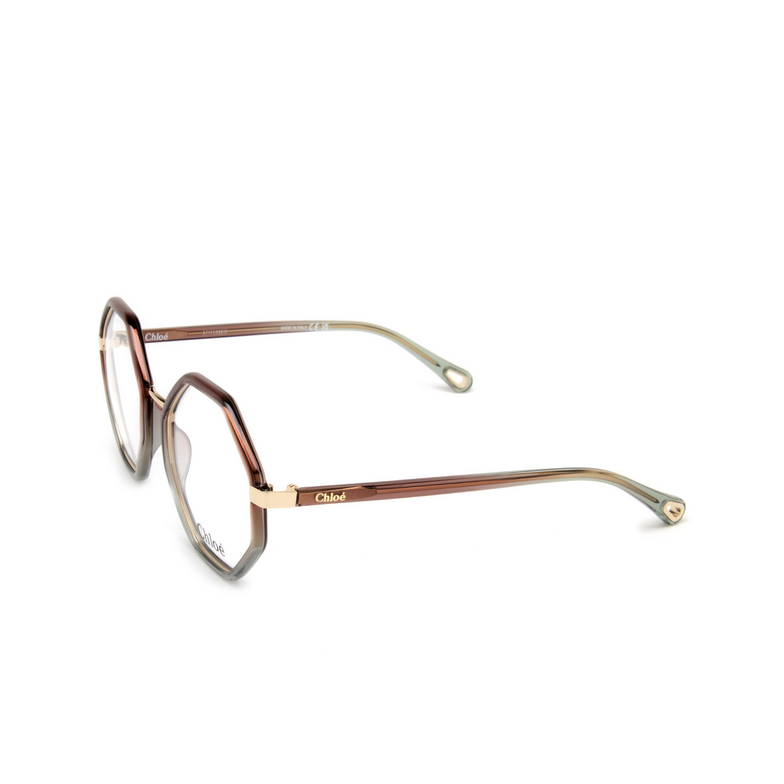 Chloé CH0132O irregular Eyeglasses 008 brown - 4/5