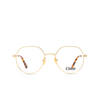 Chloé CH0137O round Eyeglasses 001 gold - product thumbnail 1/5