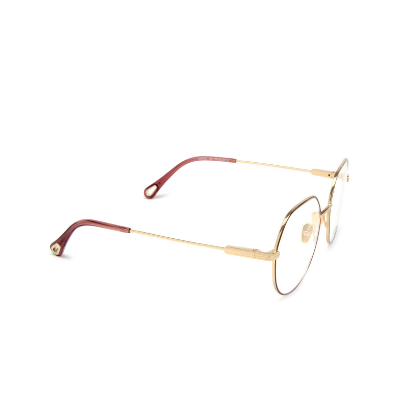 Chloé CH0137O round Eyeglasses 007 gold - 2/5