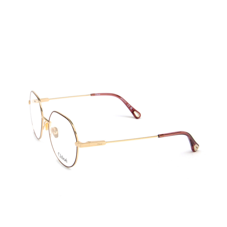 Chloé CH0137O round Eyeglasses 007 gold - 4/5