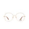 Chloé CH0138O round Eyeglasses 002 gold - product thumbnail 1/5