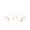 Chloé CH0141OA rectangle Eyeglasses 002 gold - product thumbnail 1/5