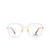 Chloé CH0141OA rectangle Eyeglasses 004 gold - product thumbnail 1/5