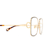Chloé CH0147O rectangle Eyeglasses 001 gold - product thumbnail 3/5