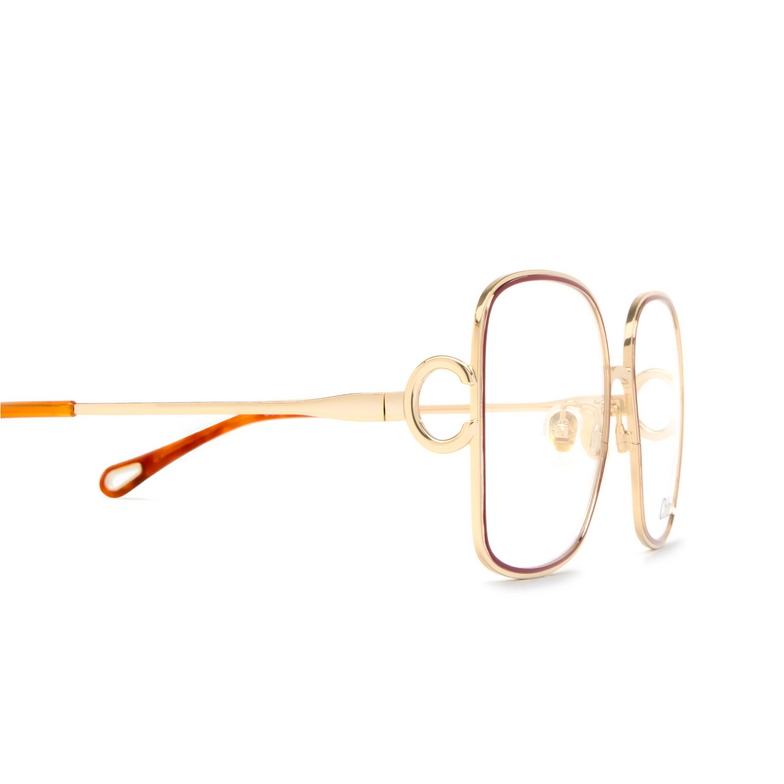 Chloé CH0147O rectangle Eyeglasses 004 gold - 3/5