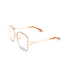 Chloé CH0147O rectangle Eyeglasses 004 gold - product thumbnail 4/5