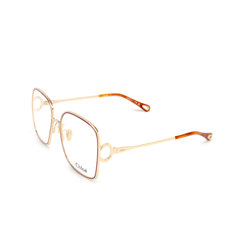 Chloé CH0147O rectangle Eyeglasses 004 gold - 4/5