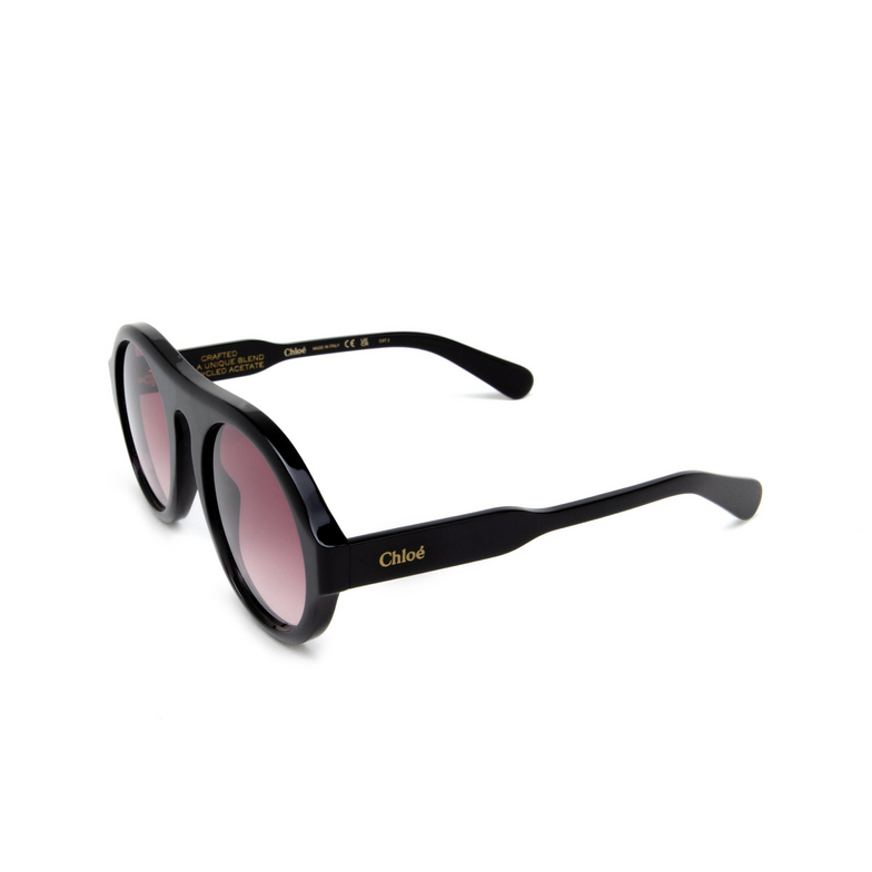 Chloé Gayia aviator Sunglasses 001 black - 4/5