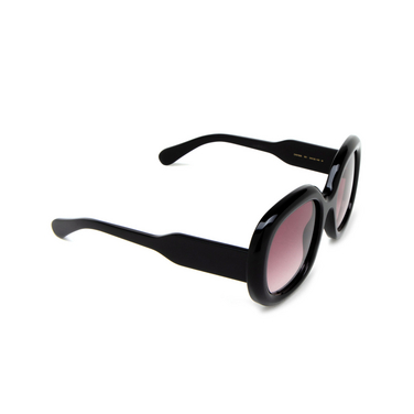 Chloé Gayia square Sunglasses 001 black - three-quarters view