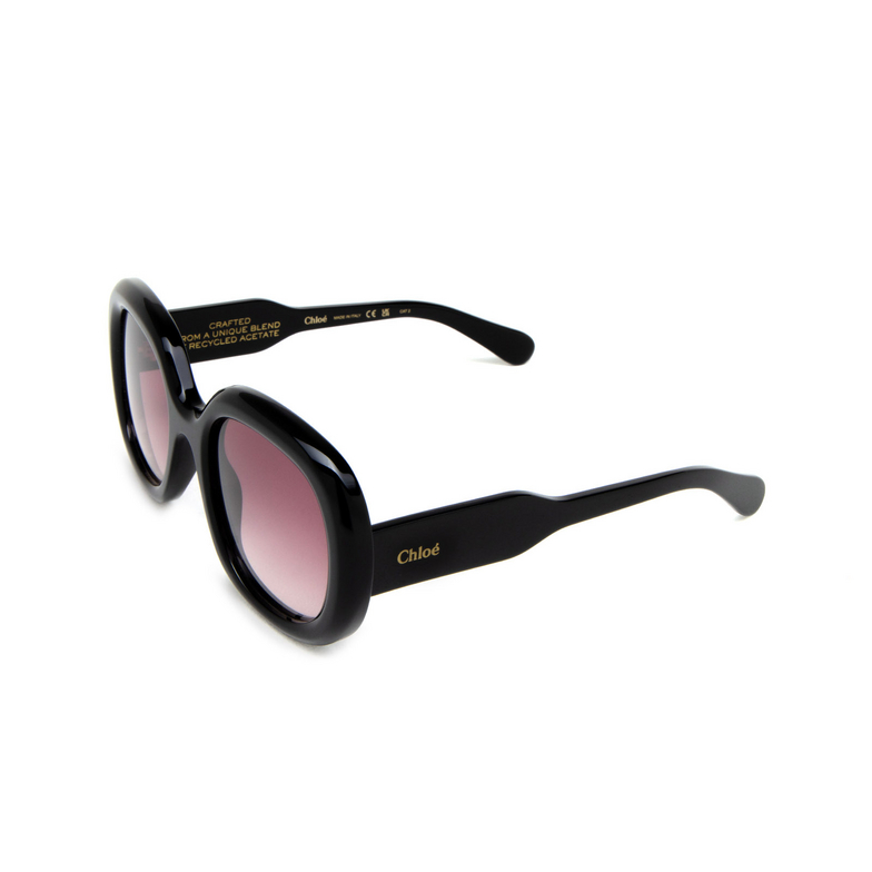 Chloé Gayia square Sunglasses 001 black - 4/5