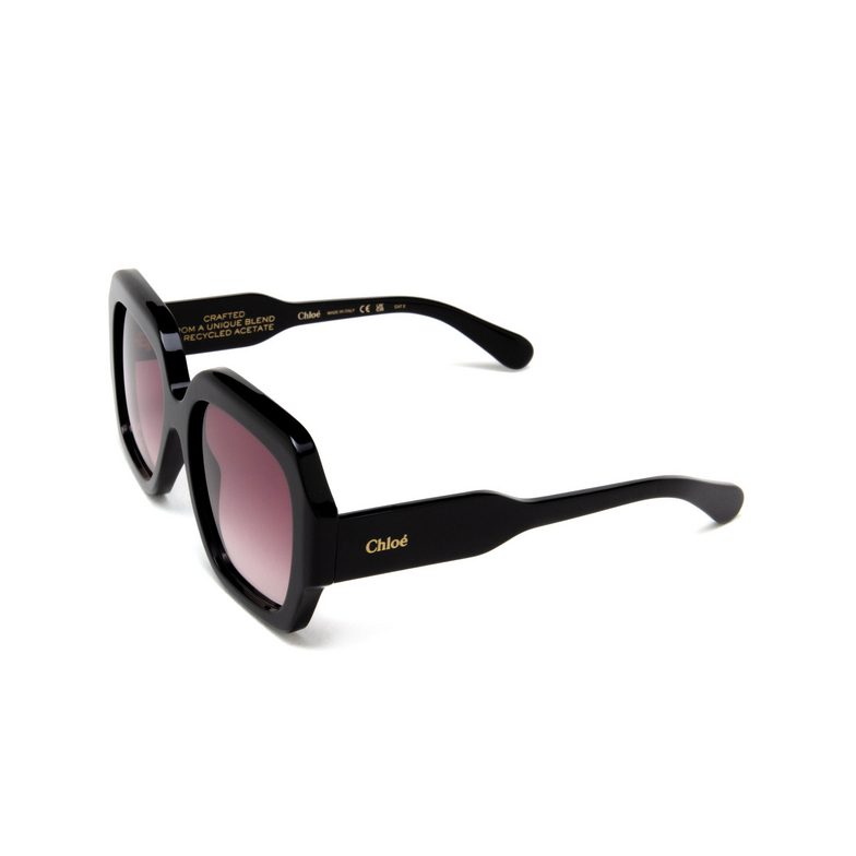 Chloé Gayia square Sunglasses 001 black - 4/7
