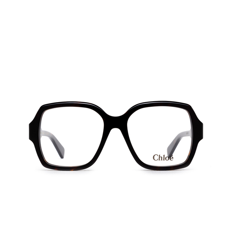 Chloé CH0155O square Eyeglasses 002 dark havana - 1/4