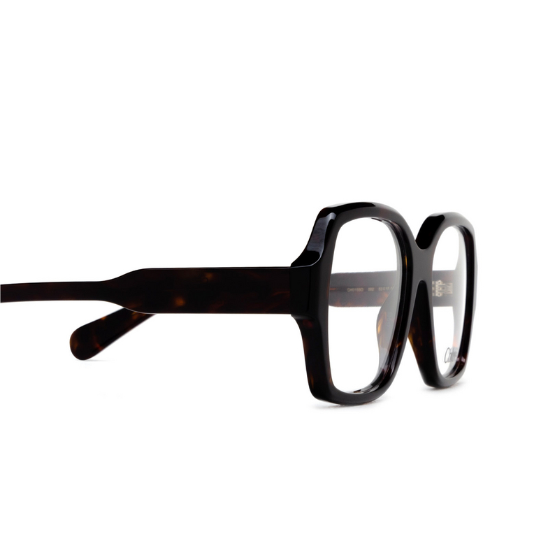 Chloé CH0155O square Eyeglasses 002 dark havana - 3/4