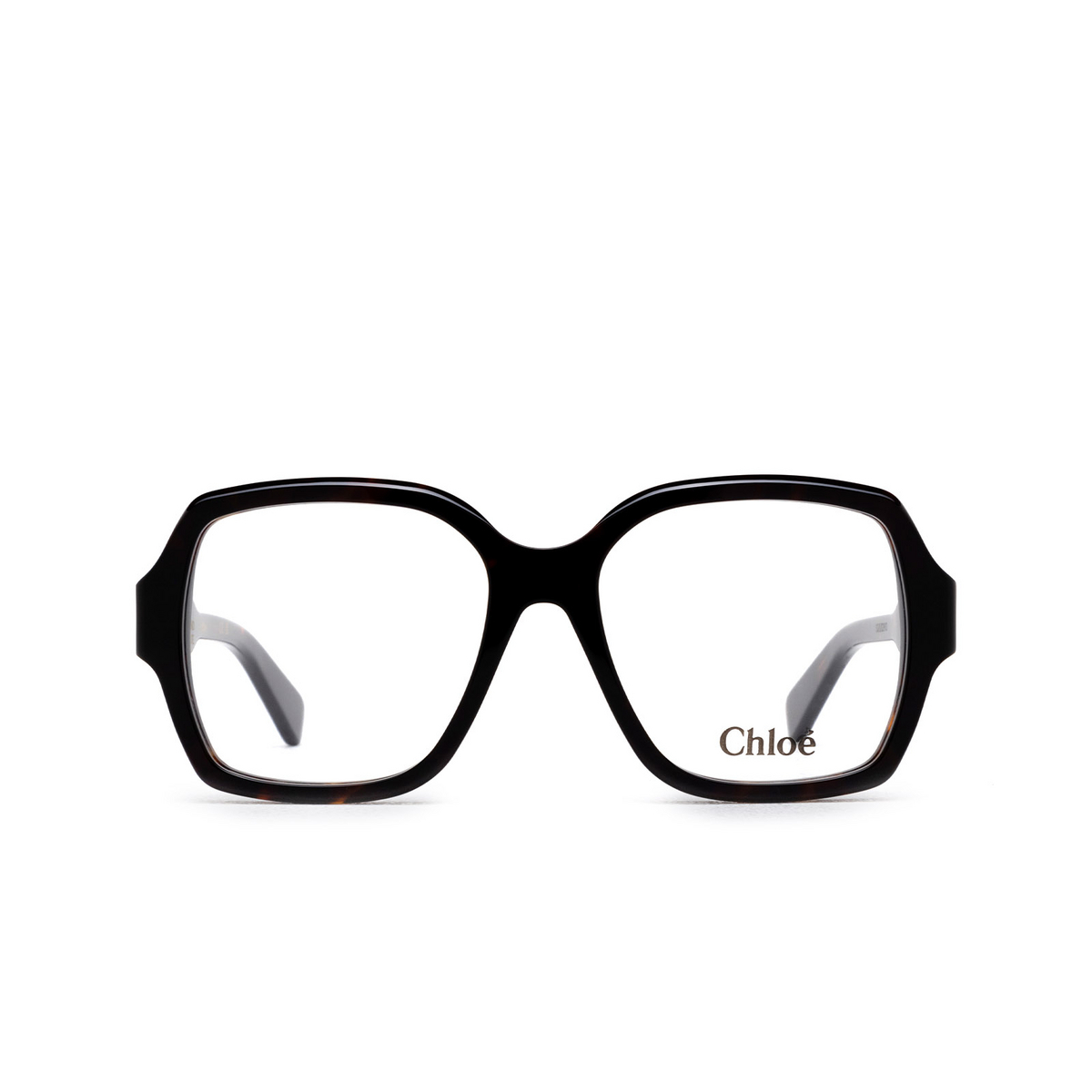 Chloé CH0155O square Eyeglasses 002 Dark Havana - front view