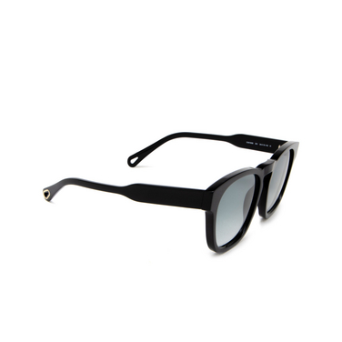 Lunettes de soleil Chloé CH0160S 001 black - Vue trois quarts