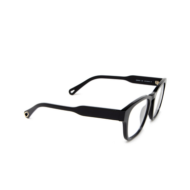 Chloé CH0161O square Eyeglasses 001 black - three-quarters view