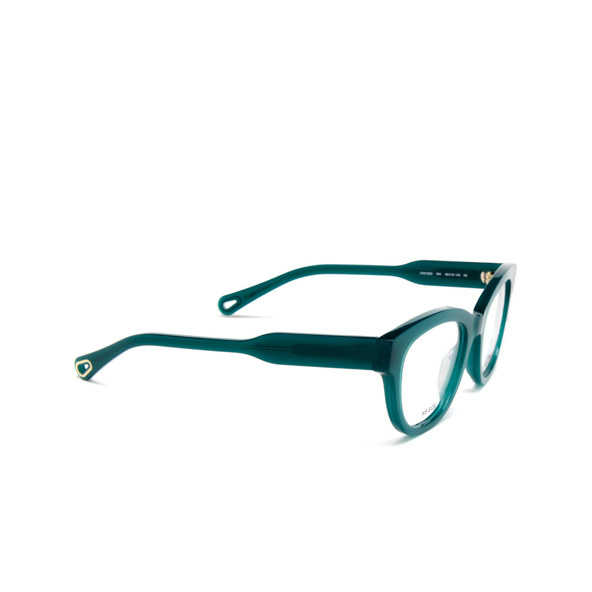 Chloé CH0162O cateye Eyeglasses 004 Green - three-quarters view