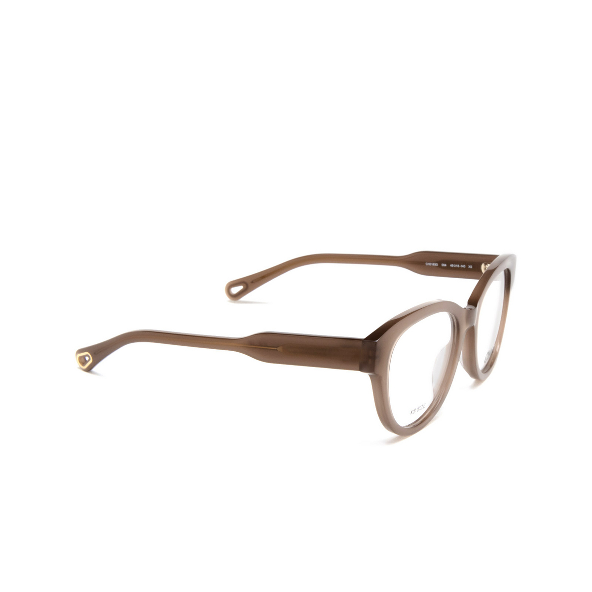 Chloé CH0163O butterfly Eyeglasses 004 Taupe - three-quarters view