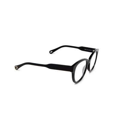 Chloé CH0163O cateye Eyeglasses 005 black - three-quarters view