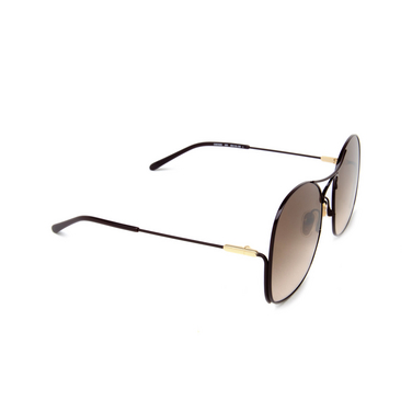 Lunettes de soleil Chloé Elys 003 burgundy - Vue trois quarts