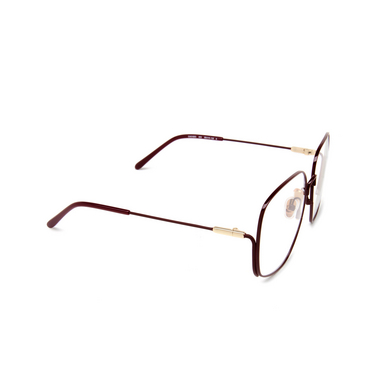 Chloé CH0165O Korrektionsbrillen 003 burgundy - Dreiviertelansicht