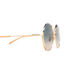 Gafas de sol Chloé CH0166S 002 gold - Miniatura del producto 3/5