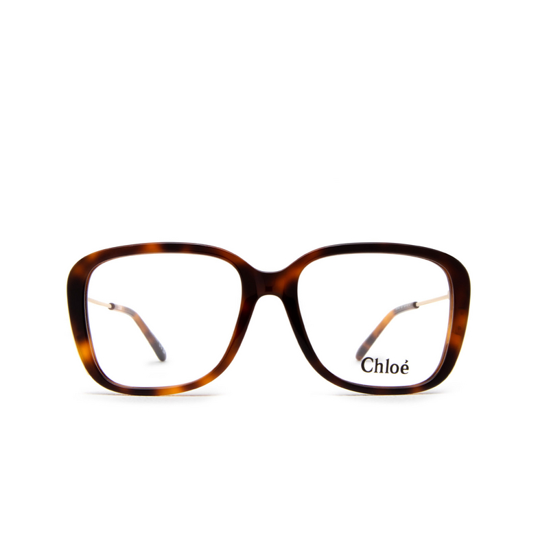 Chloé CH0174O rectangle Eyeglasses 006 havana - 1/5