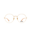 Chloé CH0179O round Eyeglasses 002 gold - product thumbnail 1/5