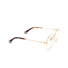 Chloé CH0182OK rectangle Eyeglasses 001 gold - product thumbnail 2/5