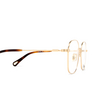 Chloé CH0182OK rectangle Eyeglasses 001 gold - product thumbnail 3/5
