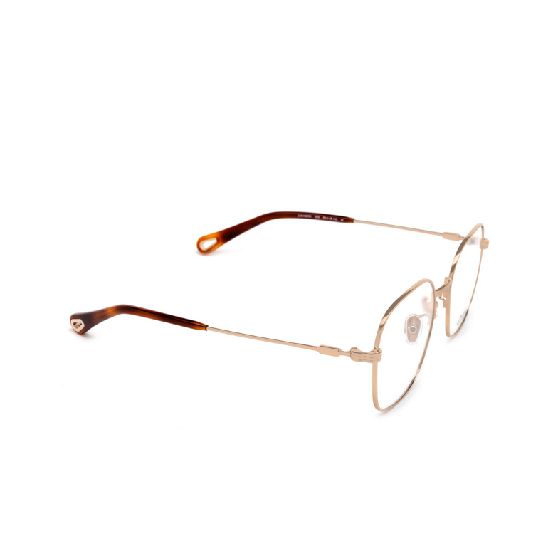 Chloé CH0182OK rectangle Eyeglasses 003 gold - 2/4