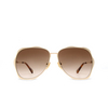 Chloé CH0183S aviator Sunglasses 002 gold - product thumbnail 1/5