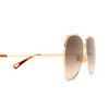 Gafas de sol Chloé CH0183S 002 gold - Miniatura del producto 3/5