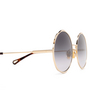 Gafas de sol Chloé CH0184S 001 gold - Miniatura del producto 3/4