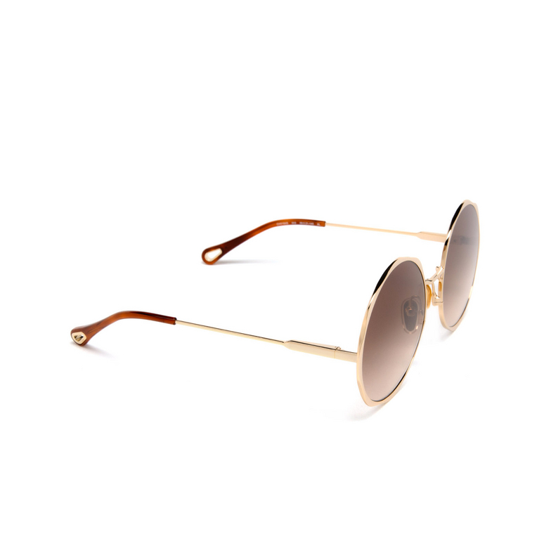 Chloé CH0184S round Sunglasses 002 gold - 2/5