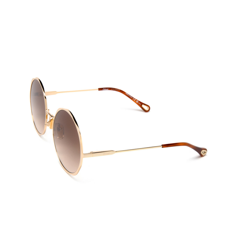 Chloé CH0184S round Sunglasses 002 gold - 4/5