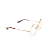 Chloé CH0185O round Eyeglasses 001 gold - product thumbnail 2/5