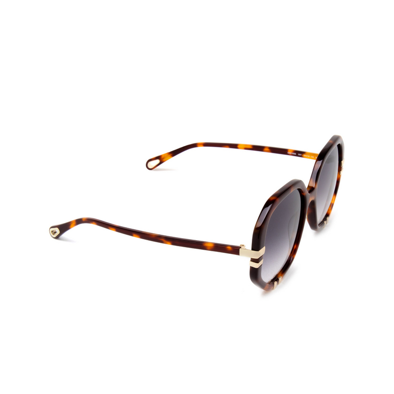 Chloé West round Sunglasses 007 havana - 2/5