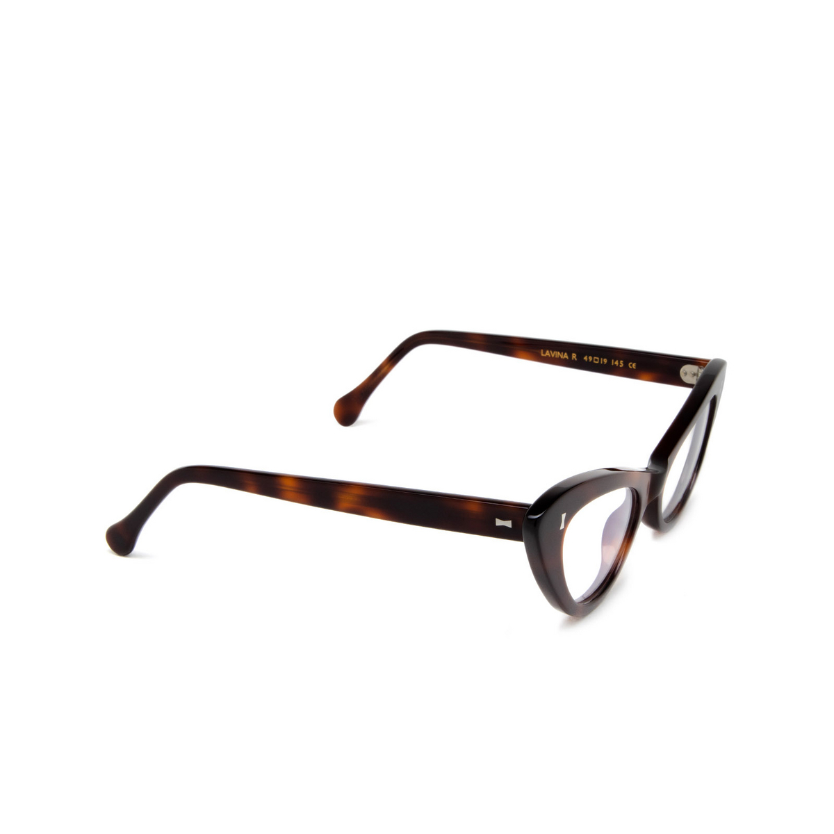 Cubitts LAVINA Eyeglasses LAV-R-DAR Dark Turtle - three-quarters view
